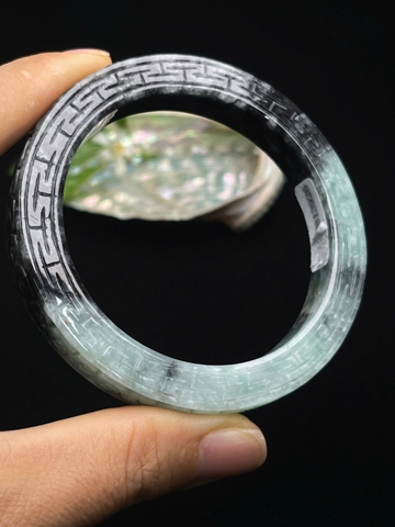 NT1413 Vòng tay 58mm ngọc phỉ thúy tự nhiên ( JADEITE A)