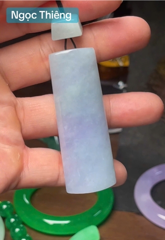 NT1422 Mặt dây VÔ SỰ BÀI ngọc phỉ thuý tự nhiên ( JADEITE A)