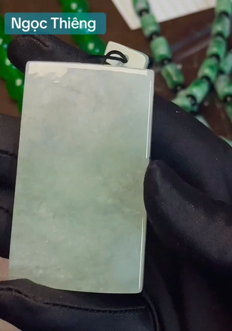 NT1423 Mặt dây VÔ SỰ BÀI ngọc phỉ thuý tự nhiên ( JADEITE A)