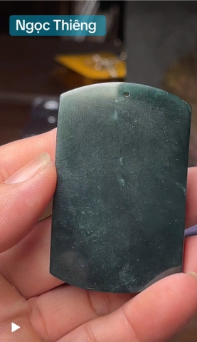 NT1426 Mặt dây VÔ SỰ BÀI mặc thuý tự nhiên( JADEITE A)