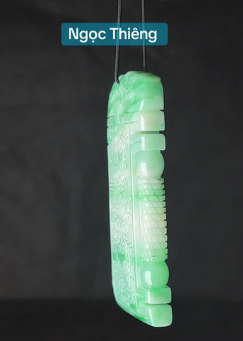 NT1432 Mặt dây LONG PHỤNG NHƯ Ý ngọc phỉ thuý tự nhiên ( JADEITE A)