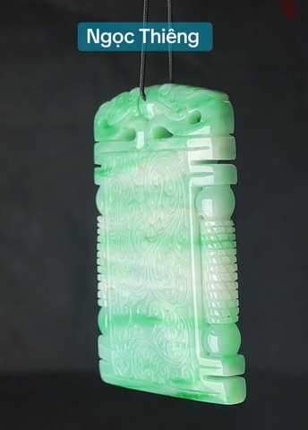 NT1432 Mặt dây LONG PHỤNG NHƯ Ý ngọc phỉ thuý tự nhiên ( JADEITE A)