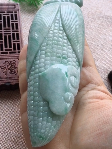 BẮP NGÔ NGỌC - Ngọc phỉ thúy tự nhiên Jadeite A -nt505