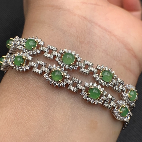 Lắc tay ngọc phỉ thúy 3 -nt304