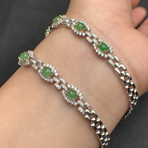 Lắc tay ngọc phỉ thúy 3 -nt304