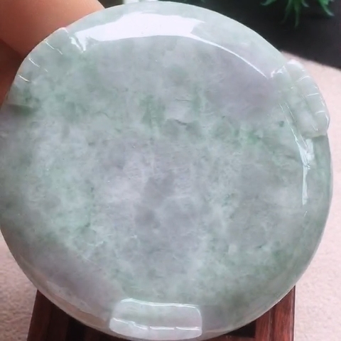 Lư đốt trầm hương chạm âm dương ngọc phỉ thúy tự nhiên Jadeite A -NT649