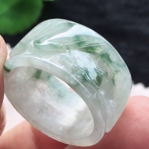 NT707 Nhẫn ni20 càn long Ngọc phỉ thuý Tự nhiên Jadeite loại A -