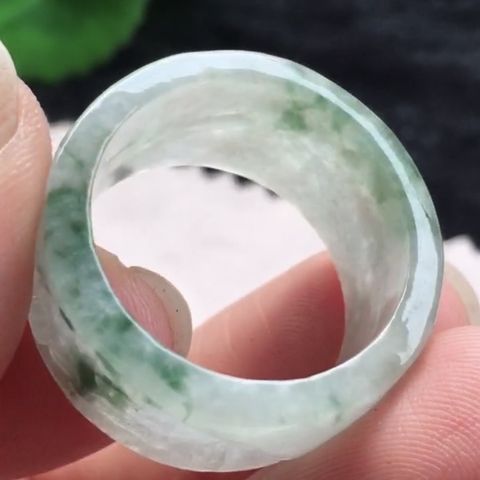 NT707 Nhẫn ni20 càn long Ngọc phỉ thuý Tự nhiên Jadeite loại A -