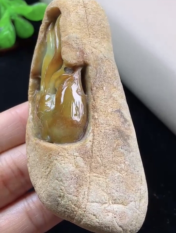 Ngọc bội phượng hoàng Ngọc phỉ thuý Tự nhiên Jadeite loại A -NT710