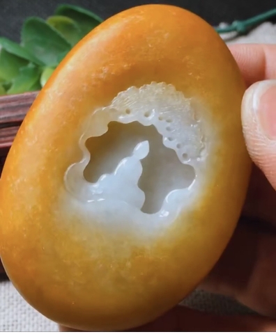 Ngọc bội ngộ đạo huyết Ngọc phỉ thuý Tự nhiên Jadeite loại A- NT735