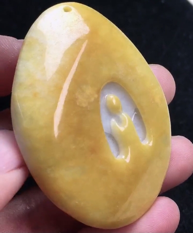 Mặt dây ngộ đạo phong thủy hoàng tông Ngọc phỉ thuý Tự nhiên Jadeite loại A -NT772