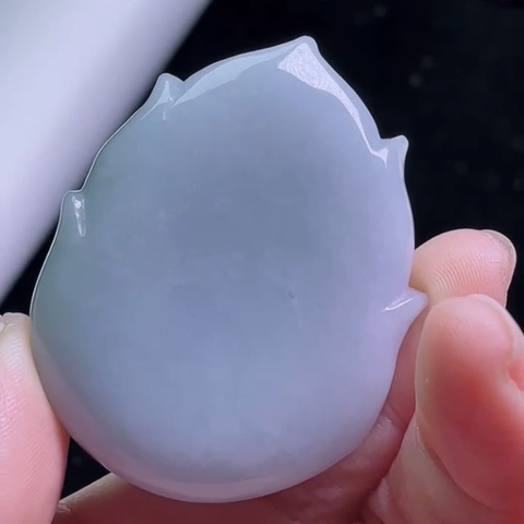 Mặt dây Di Lặc tím Ngọc Phỉ Thuý tự nhiên Jadeite loại A -NT783