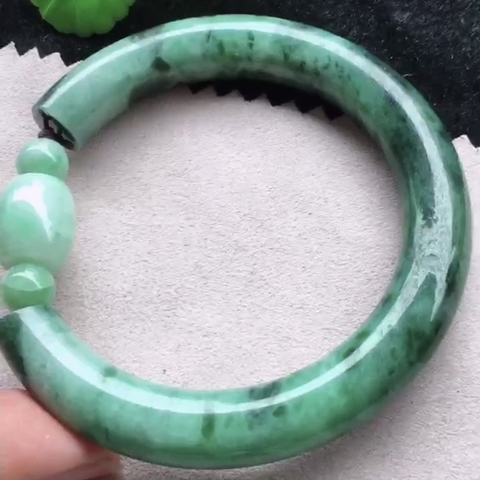 Vòng tay ni 58mm Ngọc Phỉ Thuý tự nhiên Jadeite loại A -NT824