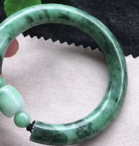 Vòng tay ni 58mm Ngọc Phỉ Thuý tự nhiên Jadeite loại A -NT824