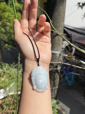 Mặt dây diện ngài Quan âm bồ tát Ngọc phỉ thúy tự nhiên loại A -NT889