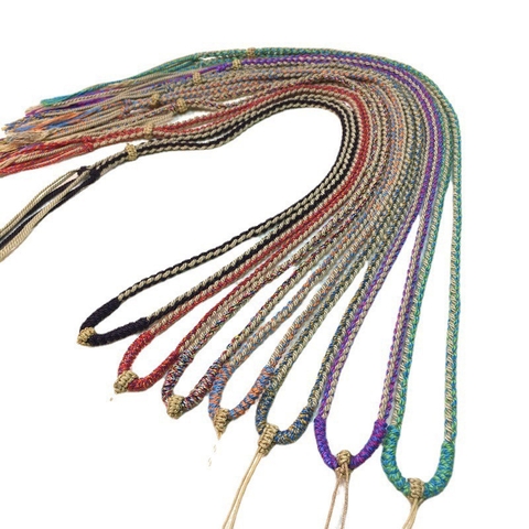 Dây dù bện thủ công màu vàng xanh mint đeo mặt dây chuyền - PK012