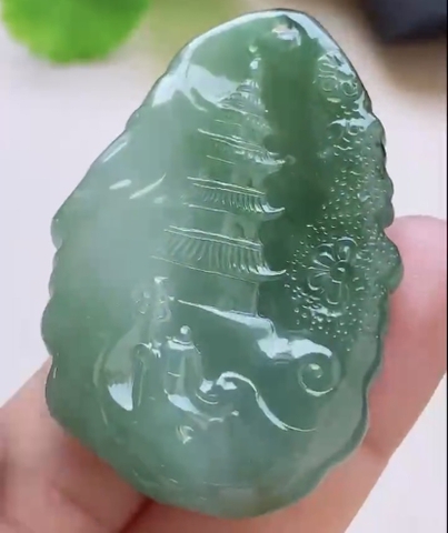 Phật Thiện Ác Ngọc phỉ thuý tự nhiên Jadeite loại A -NT1088