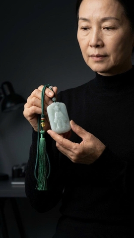 NT1445 BÀ CHÚA NGUYỆT HỒ ngọc phỉ thúy tự nhiên ( JADEITE A)