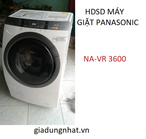 HDSD  MÁY GIẶT SẤY BLOCK PANASONIC NA-VR3600