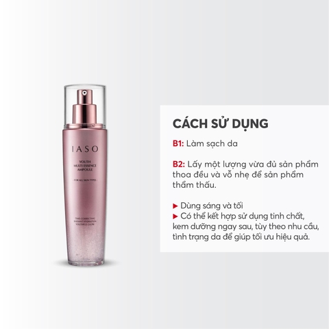 I82 Tinh chất giúp làm sáng da và giảm nếp nhăn Youth Multi Essence Ampoule - IASO