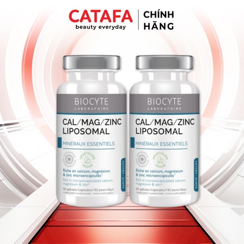 Combo 2 B20 Thực phẩm bảo vệ sức khỏe Cal/Mag/Zinc Liposomal - Biocyte