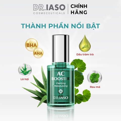 Combo 2 D41 Tinh chất AC Booster giúp giảm mụn và làm mịn da - Ac Booster - Dr IASO