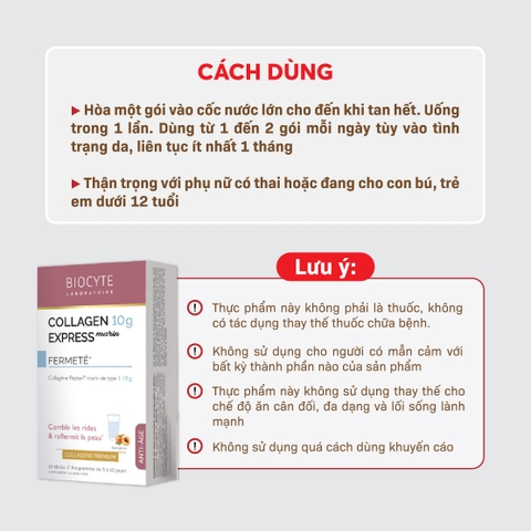 B03 Thực phẩm bảo vệ sức khỏe Collagen Express (Marin) - Biocyte