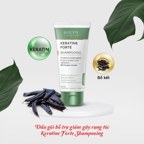 Combo 2 B12 Dầu gội hỗ trợ giảm gãy rụng tóc Keratine Forte Shampooing - Biocyte