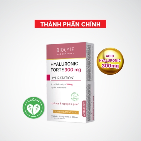 Combo 2 B17 Thực phẩm bảo vệ sức khỏe Hyaluronic Forte 300mg - Biocyte