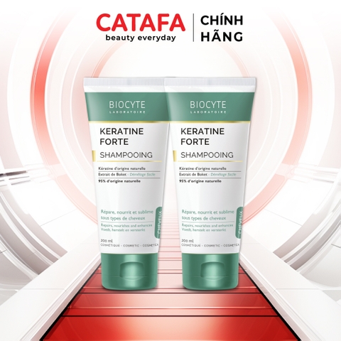 Combo 2 B12 Dầu gội hỗ trợ giảm gãy rụng tóc Keratine Forte Shampooing - Biocyte