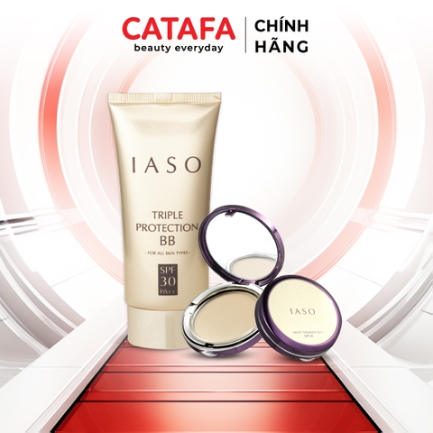 Combo I30 + I69 (Triple Protection BB SPF30 PA++ + Smart Powder Pact SPF30/PA+++ #21) - IASO
