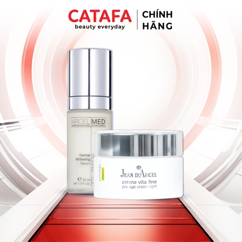 Combo J76 + J106 (Crème Vita Fine + Dermal Whitening Serum) - Jean d'Arcel