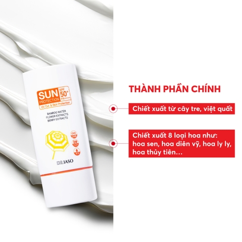 Combo 2 D38 Kem chống nắng Sun Protection SPF50+/PA++++ - Dr IASO