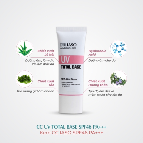 D39 Kem nền chống nắng UV Total Base SPF 46 / PA+++ - Dr IASO