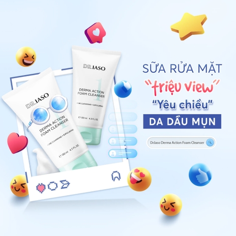 D40 Sữa rửa mặt Derma Action Foam Cleanser - Dr IASO