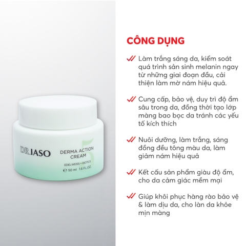 D42 Kem dưỡng Derma Action Cream - Dr IASO