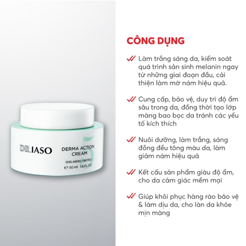 D42 Kem dưỡng Derma Action Cream - Dr IASO