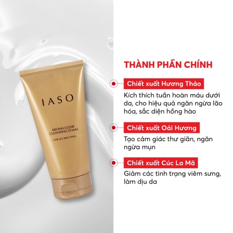 I01 Sữa rửa mặt Aroma Clear Cleansing Foam - IASO