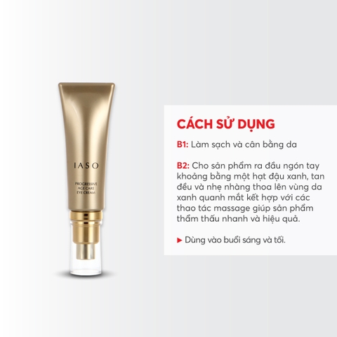 I21 Kem dưỡng vùng mắt giúp săn chắc da và giảm nếp nhăn Progressive Age Care Eye Cream - IASO