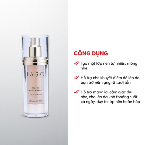 I32-I33 Kem phấn trang điểm số 21 & 23 Essence Liquid Foundation #21 #23 - IASO