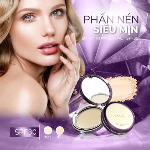 Combo I69 + I79 (Smart Powder Pact SPF30/PA+++ #21 & Smart Cover  No.21) - IASO