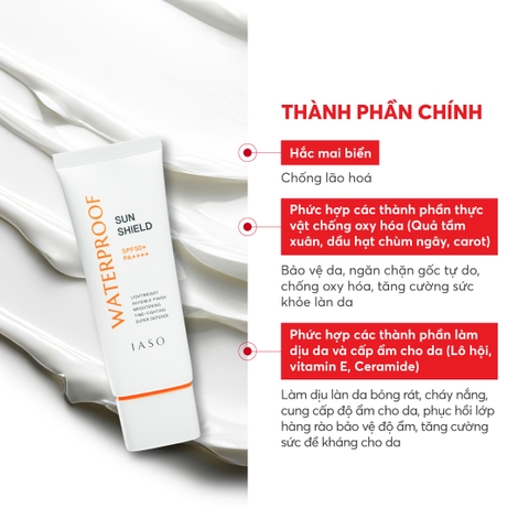 Combo 2 I72 Kem chống nắng Sun Shield SPF50+/PA++++ - IASO