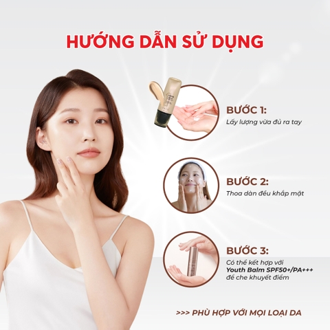 I76 Kem nền chống nắng dưỡng ẩm da Hana Cream SPF50+/PA+++ - IASO