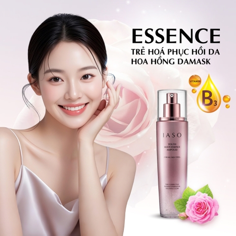 I82 Tinh chất giúp làm sáng da và giảm nếp nhăn Youth Multi Essence Ampoule - IASO