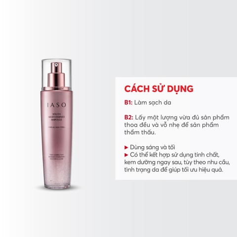 I82 Tinh chất giúp làm sáng da và giảm nếp nhăn Youth Multi Essence Ampoule - IASO