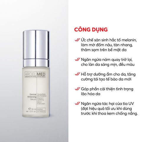 Combo 2 J106 Tinh chất giúp làm trắng sáng da và mờ vết nám Dermal Whitening Serum - Jean d'Arcel