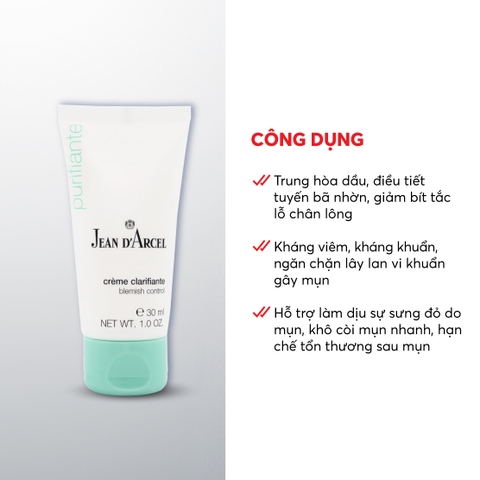 Combo 2 J11 Kem dưỡng giúp giảm mụn Blemish Control - Jean d'Arcel