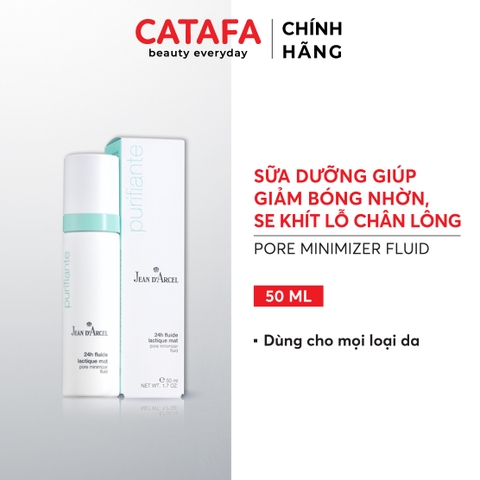 J112 Sữa dưỡng giúp giảm bóng nhờn, se khít lỗ chân lông Pore Minimizer Fluid - Jean d'Arcel