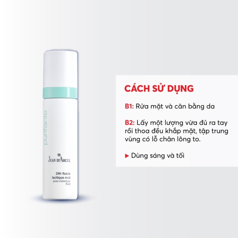 J112 Sữa dưỡng giúp giảm bóng nhờn, se khít lỗ chân lông Pore Minimizer Fluid - Jean d'Arcel