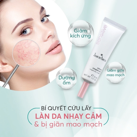 Combo 2 J118 Kem Couperose dưỡng ẩm và làm dịu da nhạy cảm Couperose Cream - Jean d'Arcel